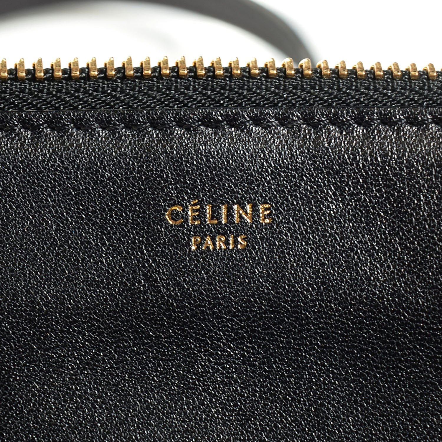 Celine Lambskin Large Trio Crossbody Bag Black 6 of 11