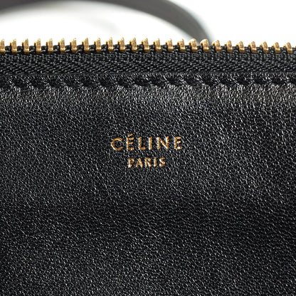 Celine Lambskin Large Trio Crossbody Bag Black 6 of 11