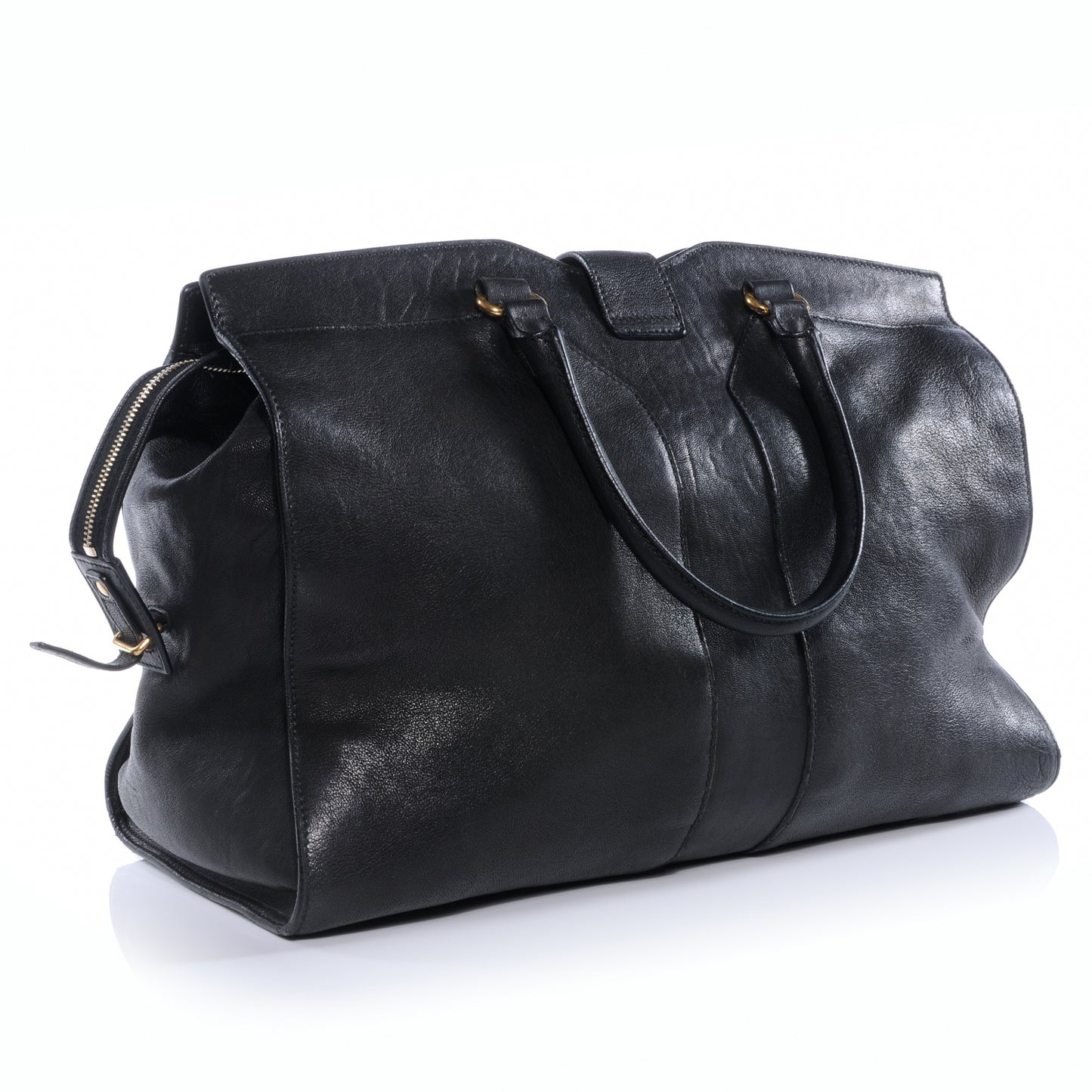Leather Large Cabas Chyc Black