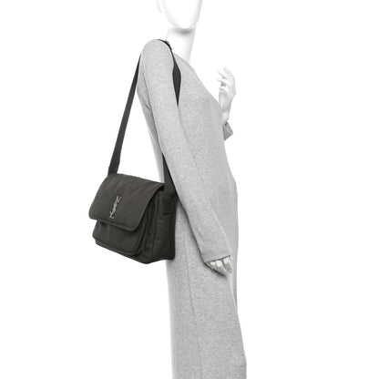 Saint Laurent Canvas Niki Messenger Dill Spice 2 of 11