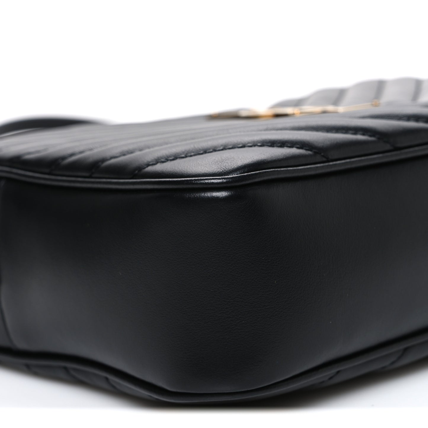 Calfskin Matelasse Monogram Lou Camera Bag Black