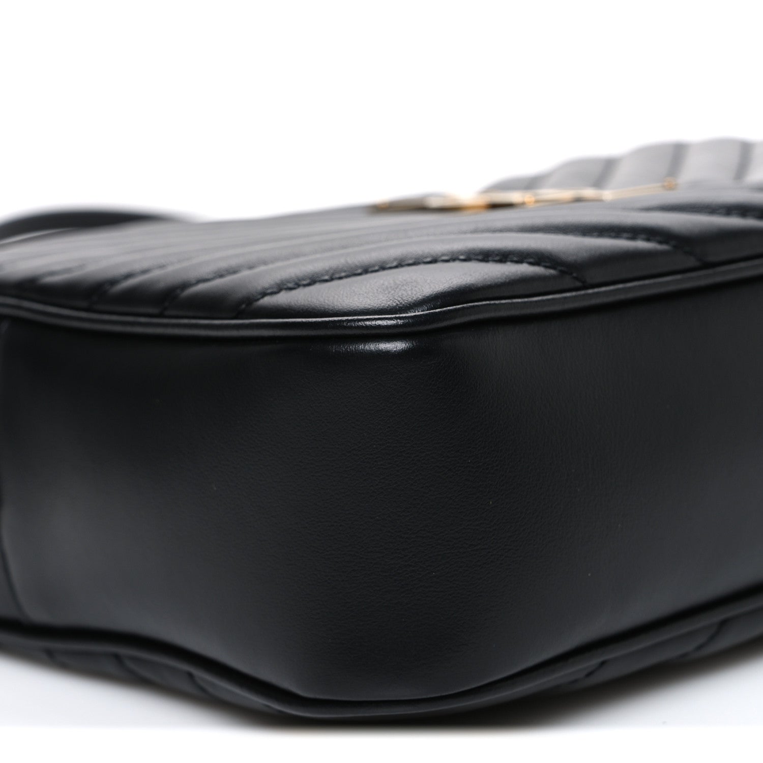 Saint Laurent Calfskin Matelasse Monogram Lou Camera Bag Black 9 of 11