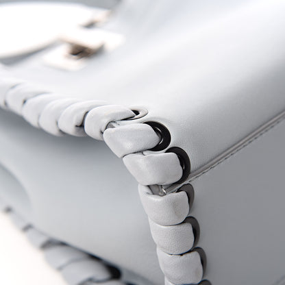 Fendi Nappa Lace Up Mini Peekaboo Iconic Satchel Azzurro Polvere 11 of 13