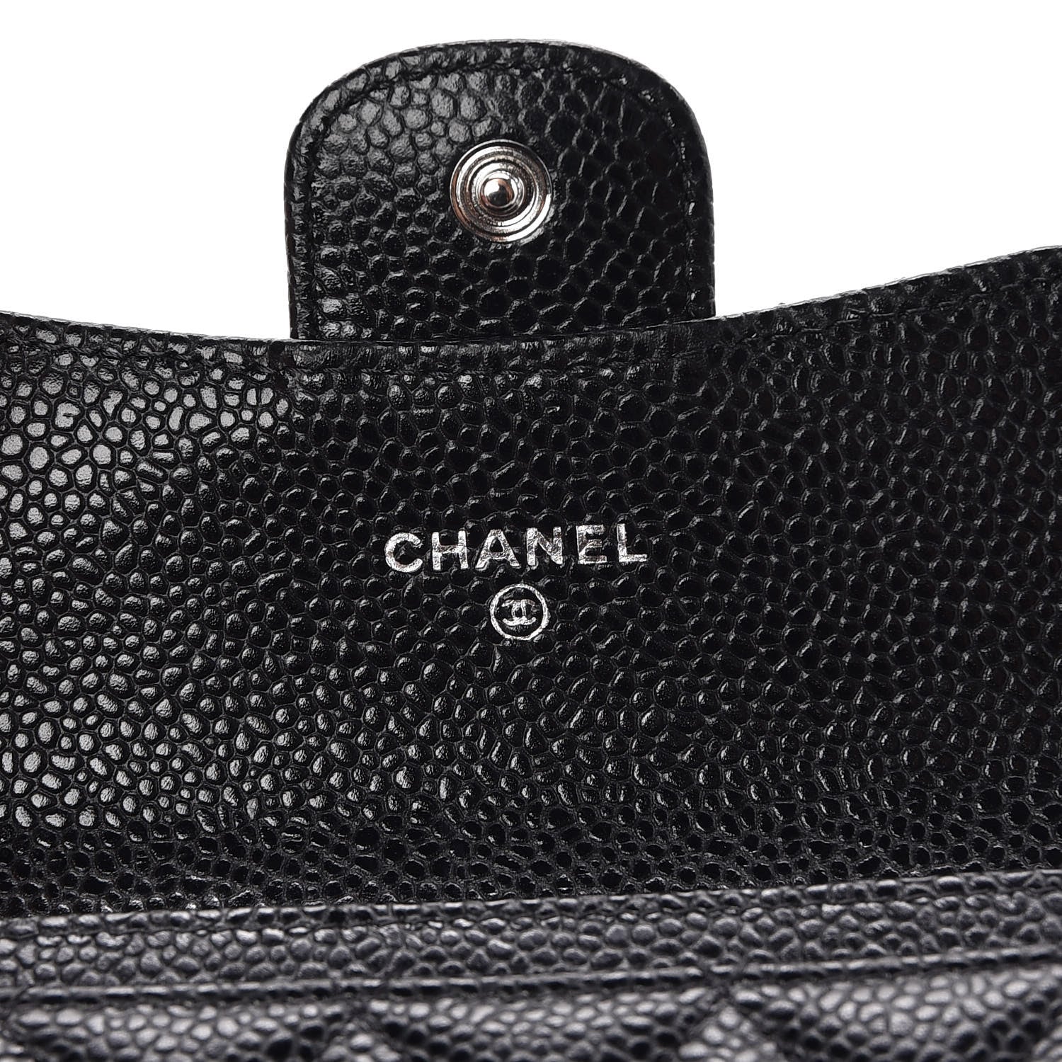 Chanel Caviar Quilted Flap Card Holder Black 6 of 7
