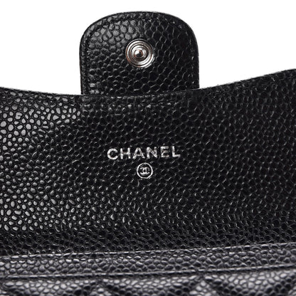 Chanel Caviar Quilted Flap Card Holder Black 6 of 7