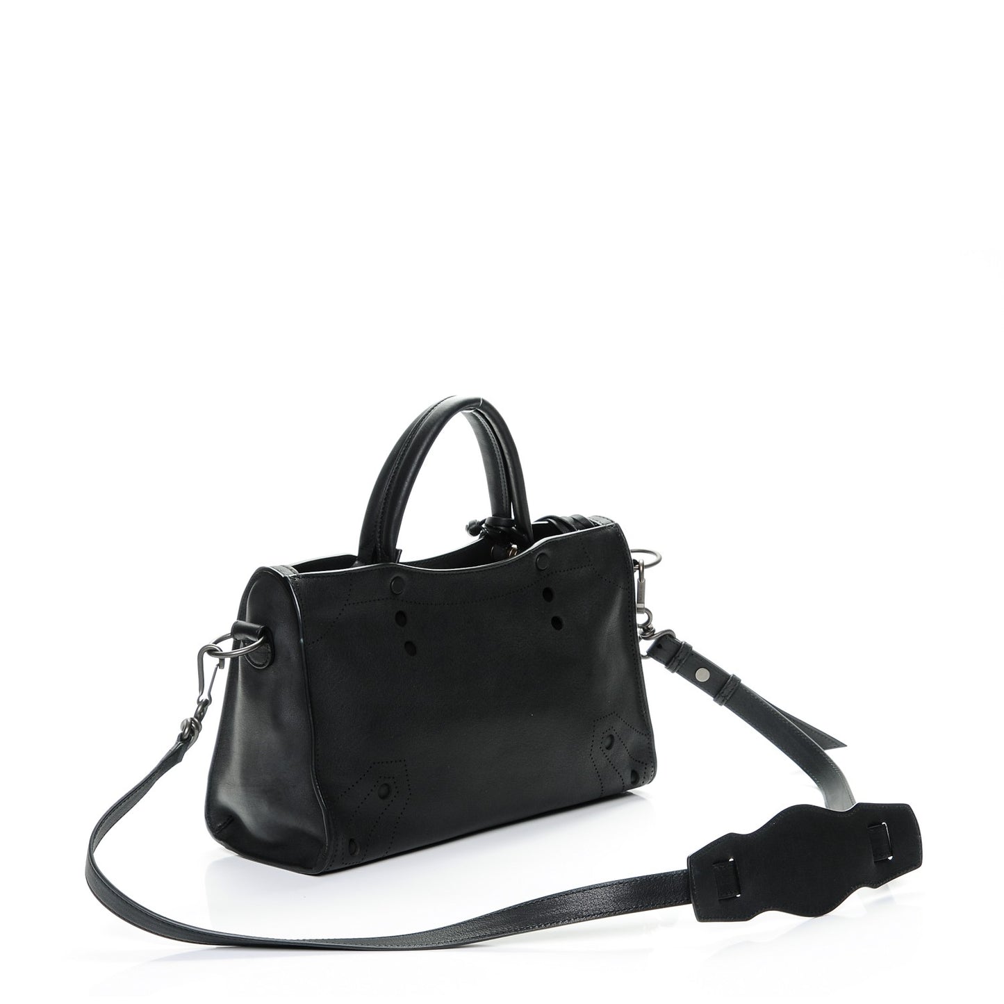 Veau Soyeux Perforated Blackout Hardware S City Black