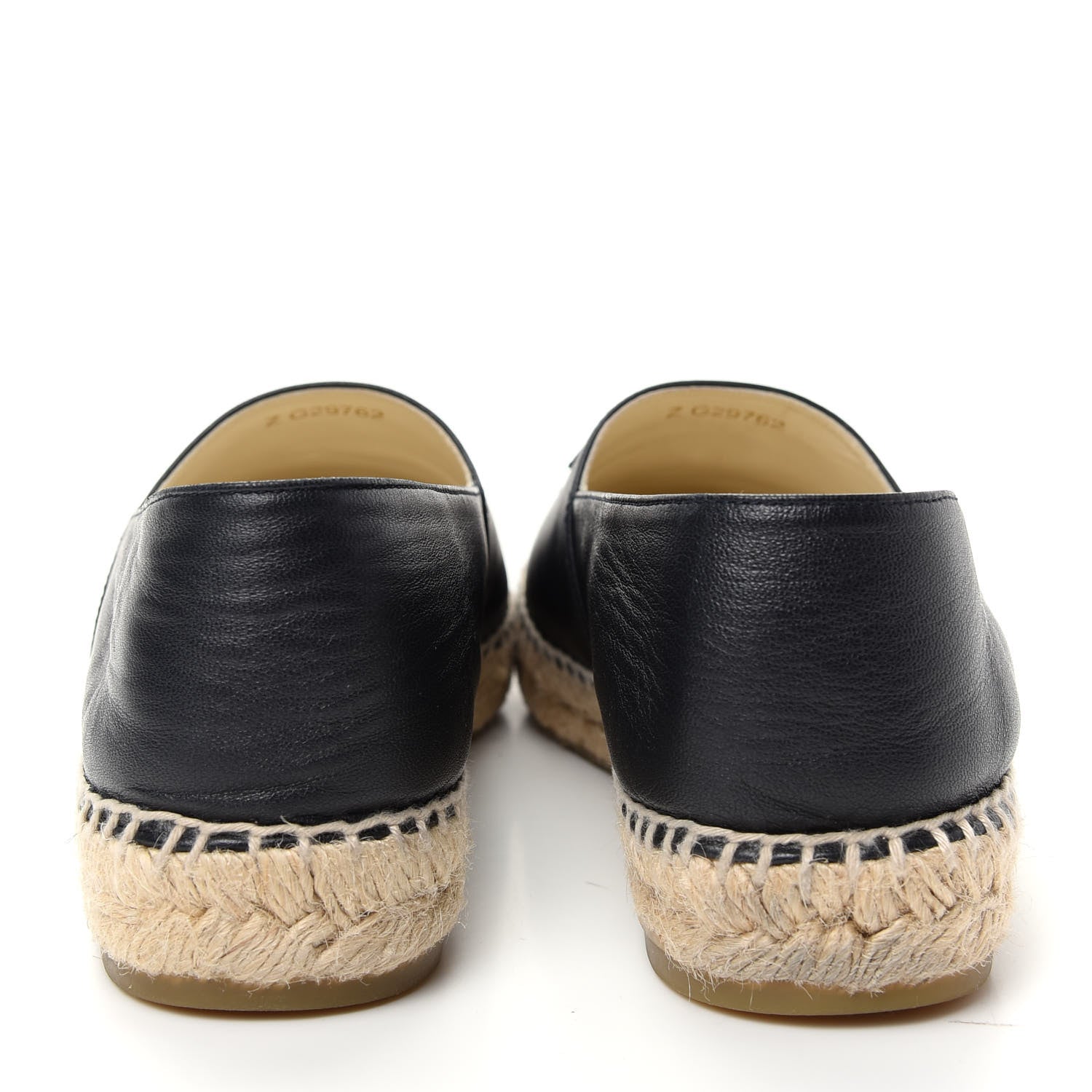 Chanel Lambskin CC Espadrilles 39 Black 5 of 12