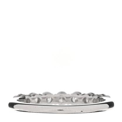 Tiffany Platinum Diamond 3mm Tiffany Forever Half Circle Band Ring 53 6.5 3 of 5
