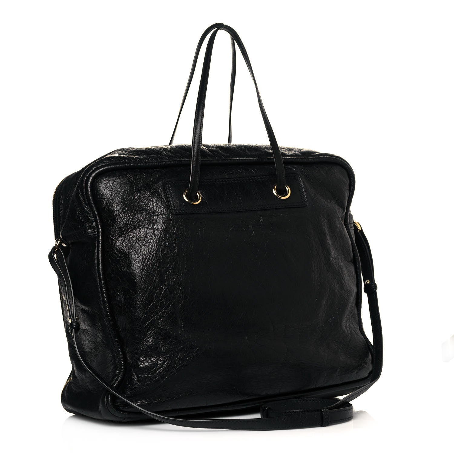 Balenciaga Agneau Medium Blanket Square Tote Black 3 of 11