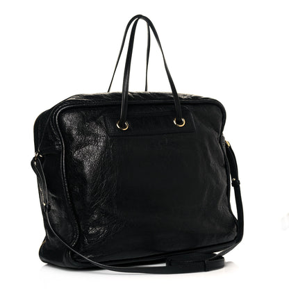 Balenciaga Agneau Medium Blanket Square Tote Black 3 of 11