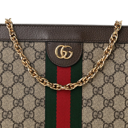 Gucci GG Supreme Monogram Web Small Ophidia Chain Shoulder Bag Brown 8 of 11