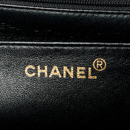 Chanel Lambskin Quilted Jumbo Single Flap Black 7 of 12