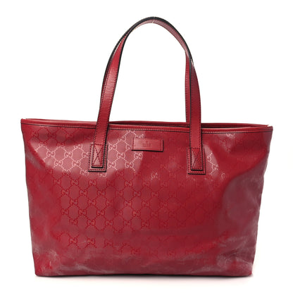 Gucci Imprime Monogram Medium Zippered Shopping Tote Rose Blush 1 of 7