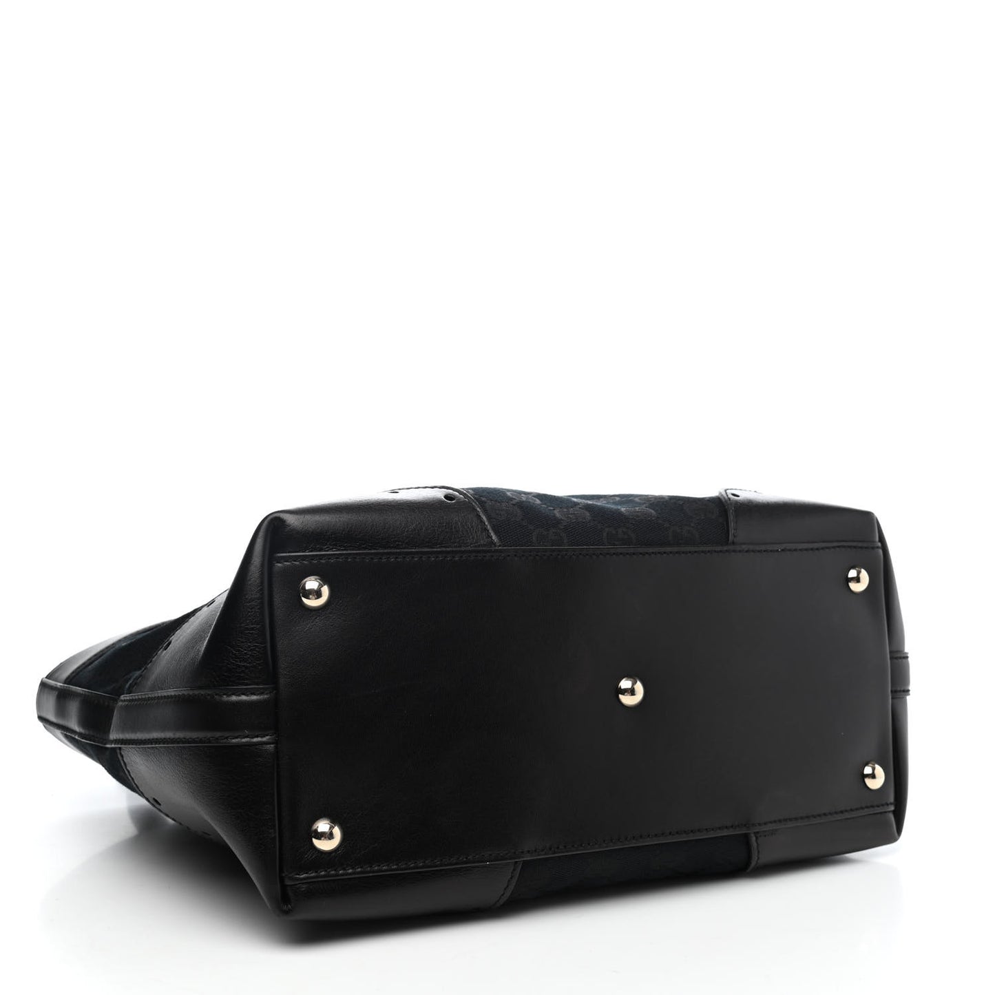Monogram Large Punch Tote Black