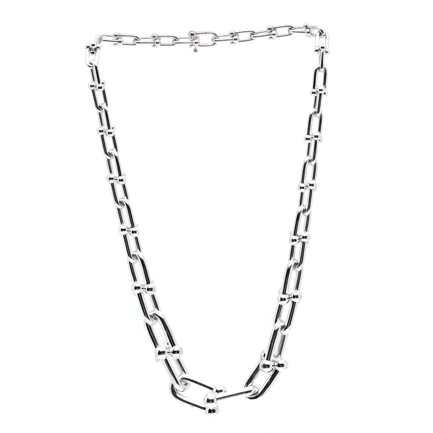 Sterling Silver HardWear Graduated Link Necklace