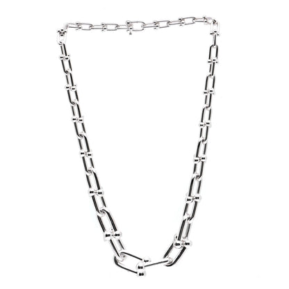 Tiffany Sterling Silver HardWear Graduated Link Necklace 2 of 7
