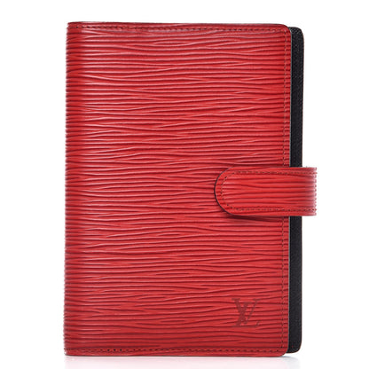 Louis Vuitton Epi Small Ring Agenda Cover Castillan Red 1 of 8