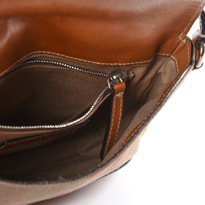 Burberry Canvas House Check Small Henham Crossbody Tan 4 of 11