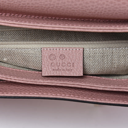 Gucci Dollar Calfskin Interlocking G Top Handle Shoulder Bag Soft Pink 6 of 10