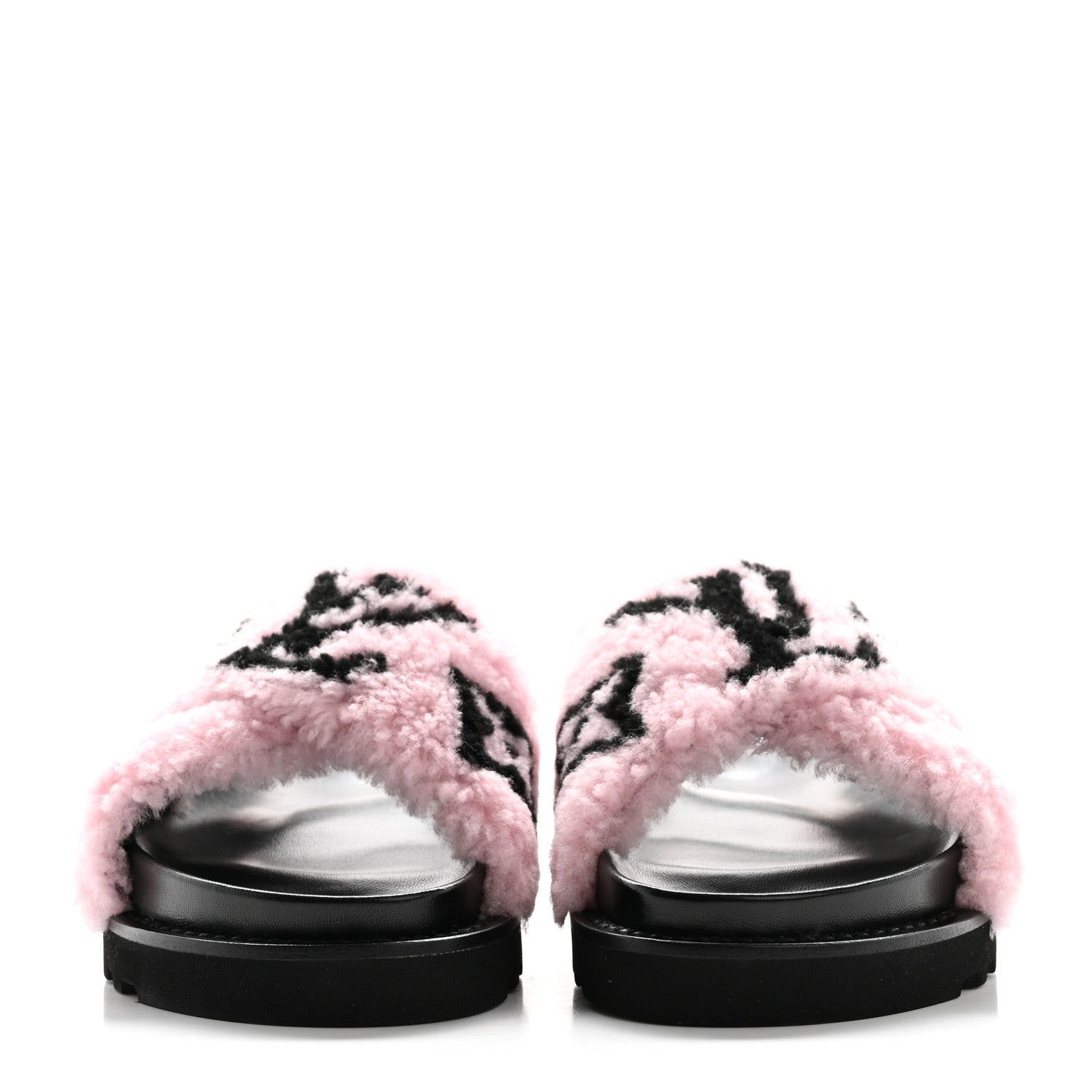Louis Vuitton Shearling Paseo Sandals 36 Pink 2 of 9