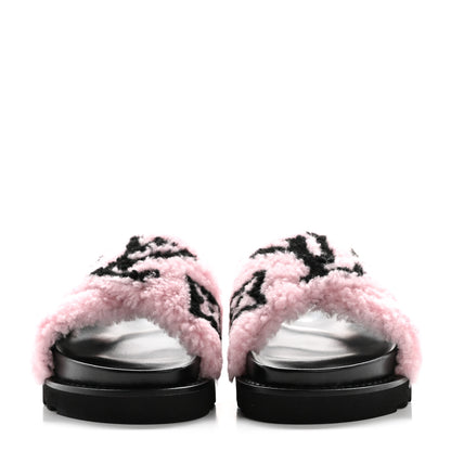 Louis Vuitton Shearling Paseo Sandals 36 Pink 2 of 9