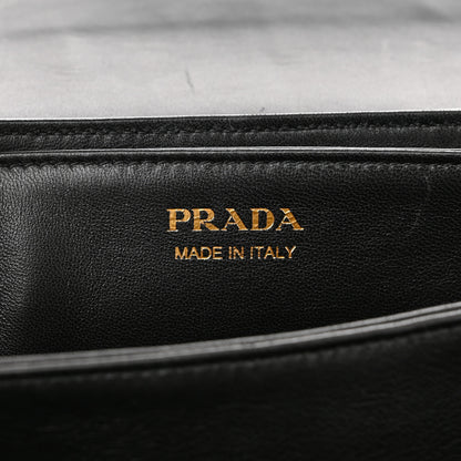 Prada New Calfskin Medium Ingrid Top Handle Bag Black 6 of 11