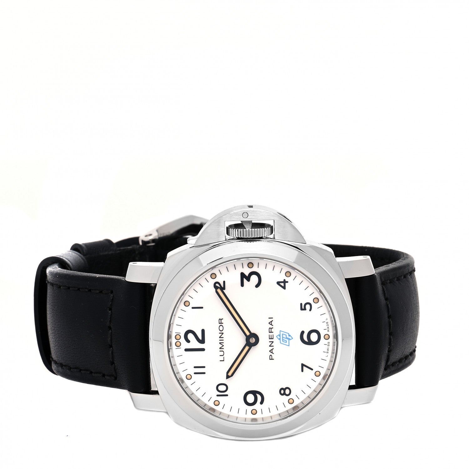 Panerai Stainless Steel Calfskin 44mm Luminor Base Logo Manual Winding Watch PAM00630 2 of 5
