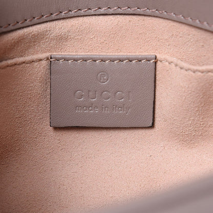 Gucci Calfskin Matelasse Mini GG Marmont Shoulder Bag Porcelain Rose 6 of 11