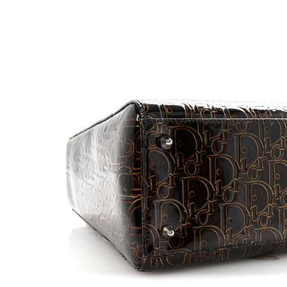 Christian Dior Patent Ultimate Medium Lady Dior Brown 8 of 9