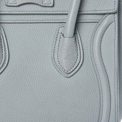 Celine Drummed Calfskin Nano Luggage Cloud 13 of 14