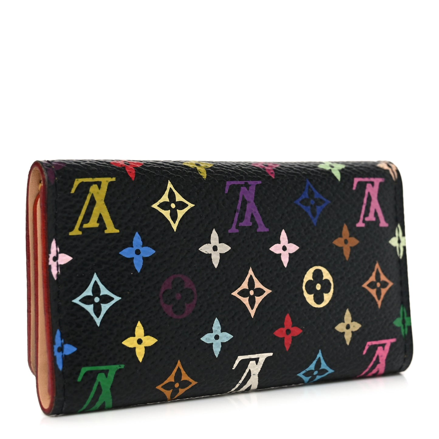 Monogram Multicolor Multicles 4 Key Holder Black