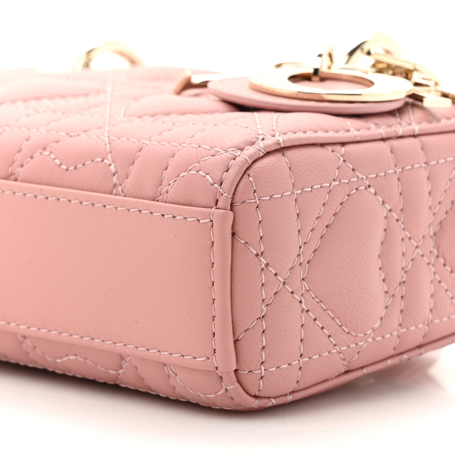 Lambskin Cannage Dioramour Micro Lady D-Joy Melacoton