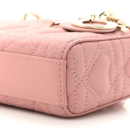 Christian Dior Lambskin Cannage Dioramour Micro Lady D-Joy Melacoton 9 of 11