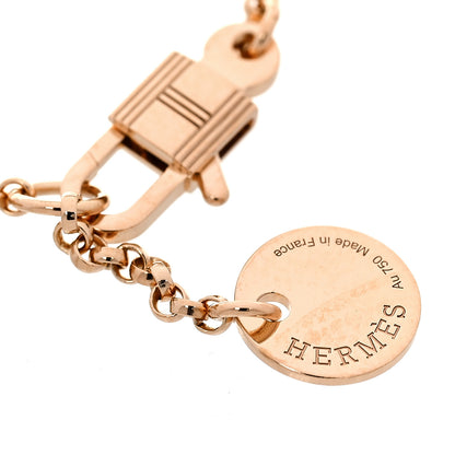 Hermes 18K Rose Gold Diamond Clou d'H Bracelet 3 of 5