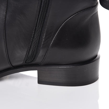 Valentino Garavani Calfskin Multi Bow Over the Knee Boots 38.5 Black 8 of 8