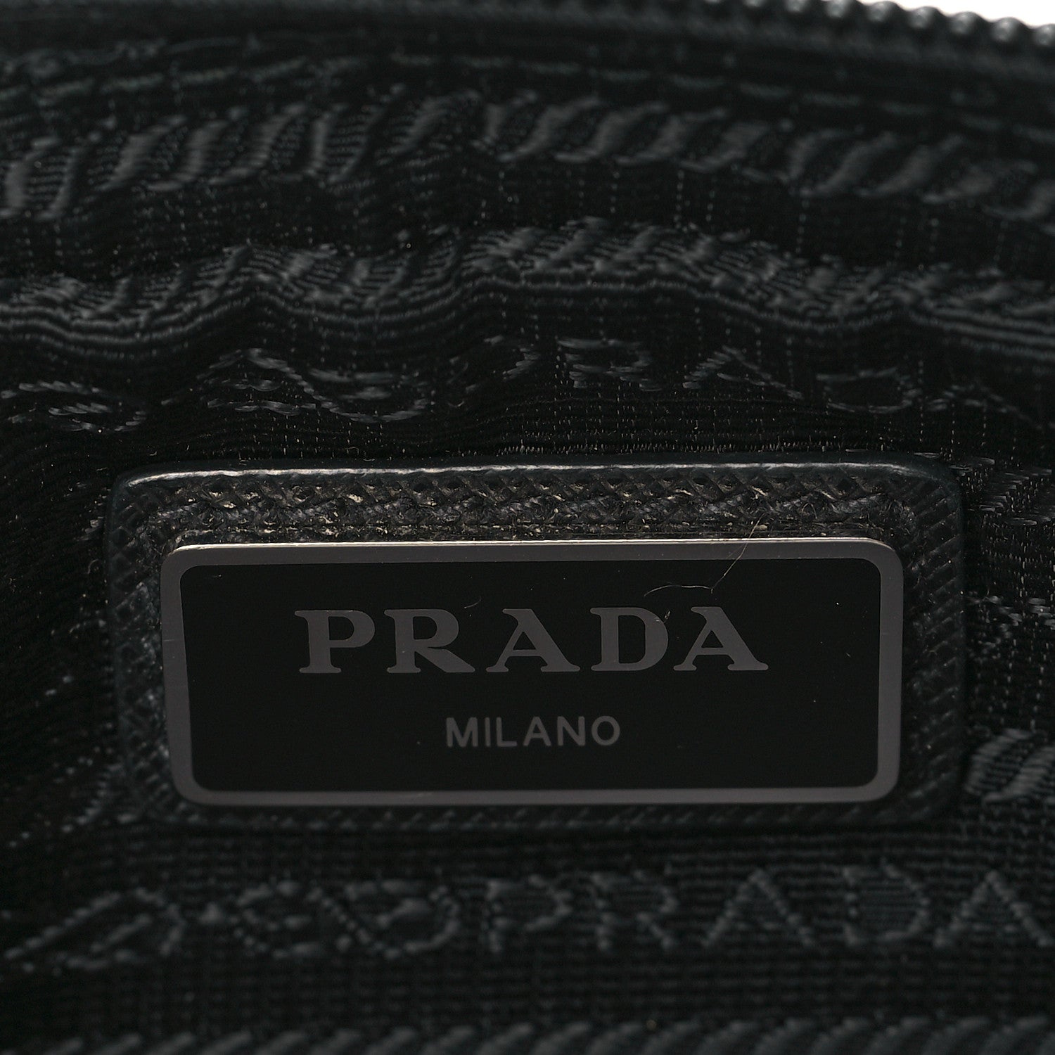 Prada Tessuto Nylon Saffiano Belt Bag Black 5 of 9
