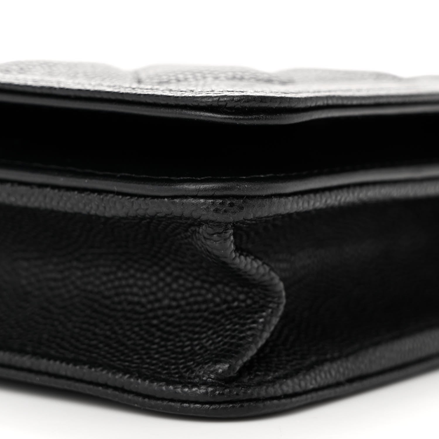 Chanel Caviar Quilted Boy Wallet On Chain WOC Black 12 of 17
