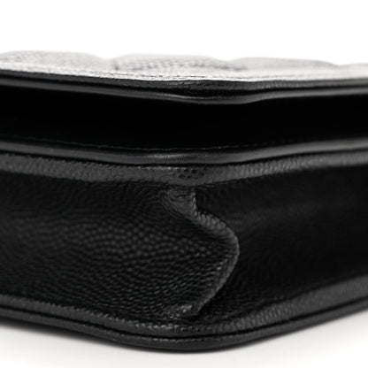 Chanel Caviar Quilted Boy Wallet On Chain WOC Black 12 of 17