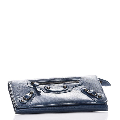 Balenciaga Agneau Classic Hardware Money Wallet Gris Chartreux 4 of 10