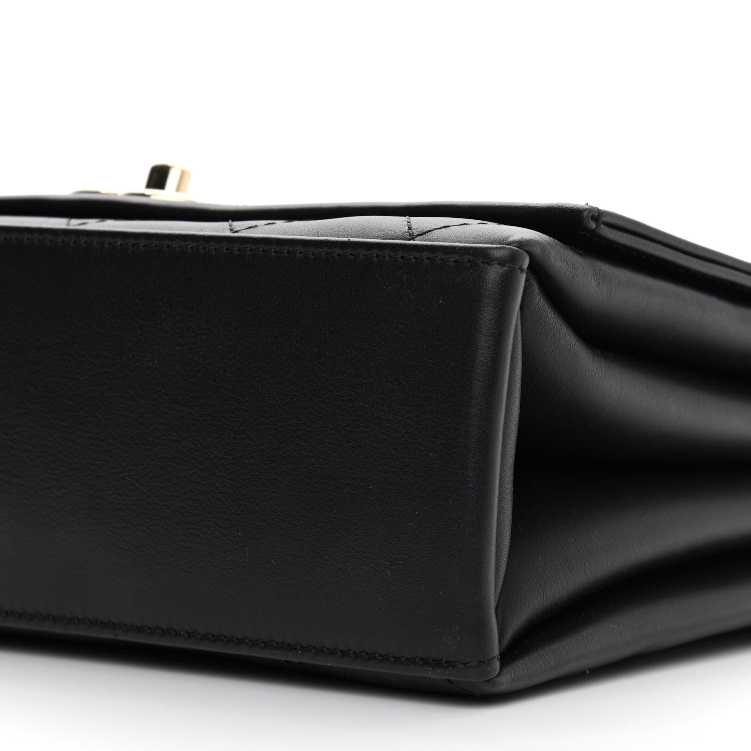 Chanel Calfskin Stitched Large Flap Black 10 of 10