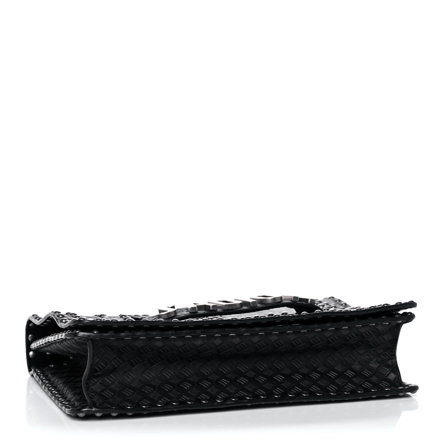 Christian Dior Calfskin Studded Dio(r)evolution Flap Bag Black 3 of 8