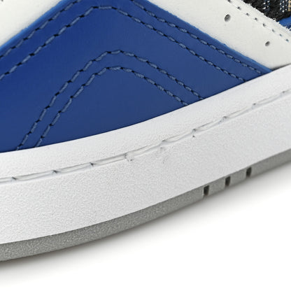 Christian Dior Smooth Calfskin Jacquard Oblique Mens B27 Low Top Sneakers 44 Blue White 10 of 10