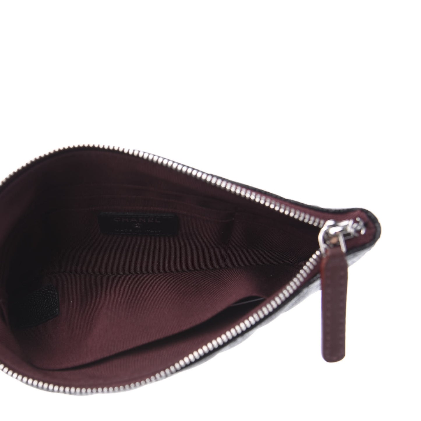Caviar Quilted Cosmetic Case Black