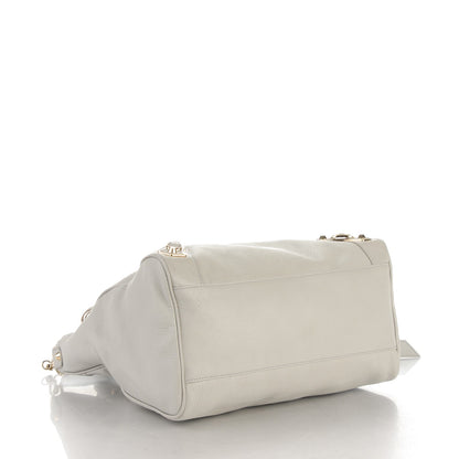 Balenciaga Chevre Gold Metallic Edge Hardware Velo Gris Perle 4 of 7