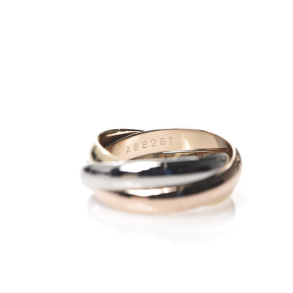 Cartier 18K Pink Yellow White Gold Classic Les Must De Trinity Ring 51 5.75 3 of 4