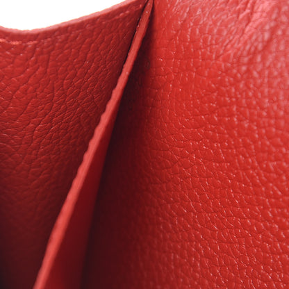 Louis Vuitton Empreinte Bloom Flower Emilie Wallet Marine Rouge 7 of 8
