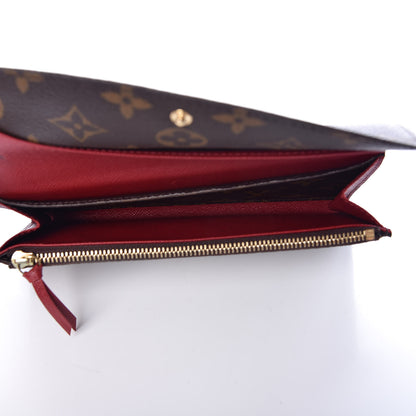 Louis Vuitton Monogram Emilie Wallet Red 6 of 8