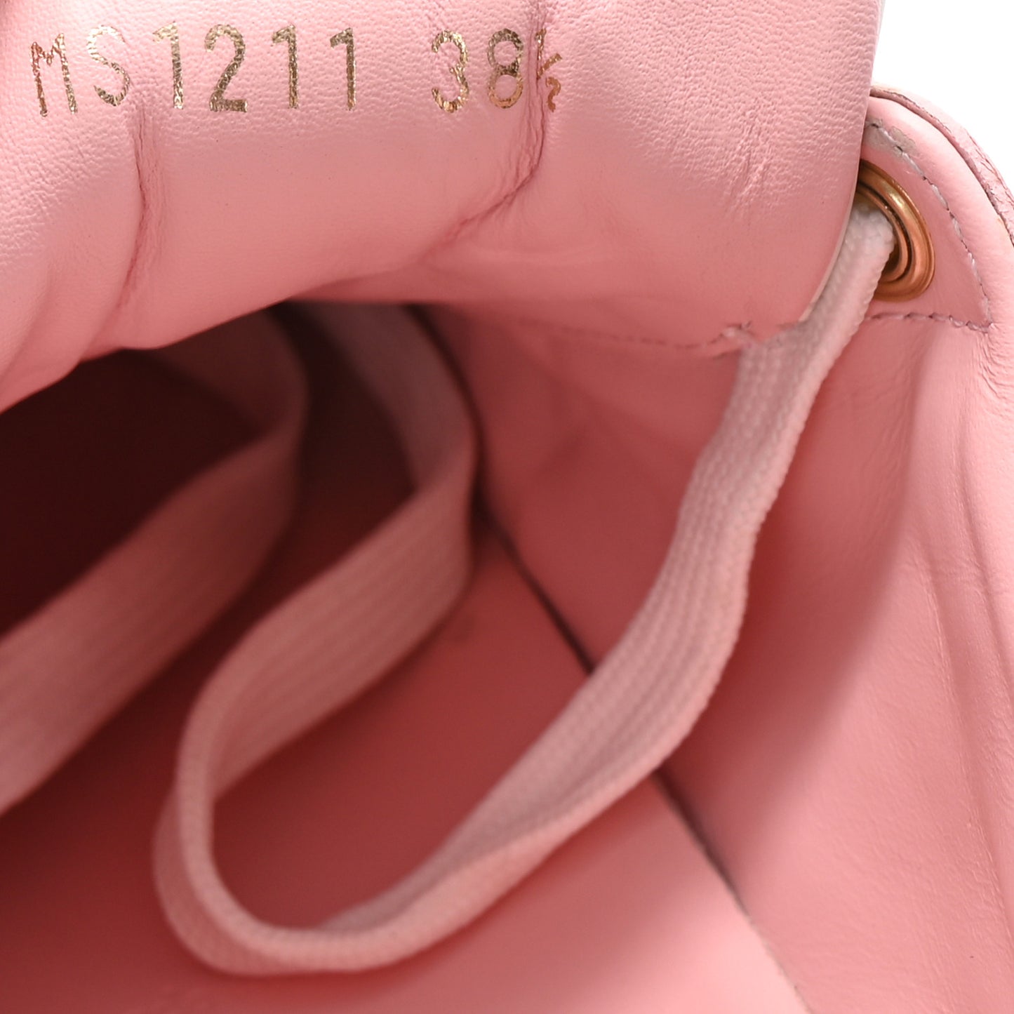 Monogram Embossed Calfskin Damier Azur Time Out Sneakers 38.5 Rose Clair Pink
