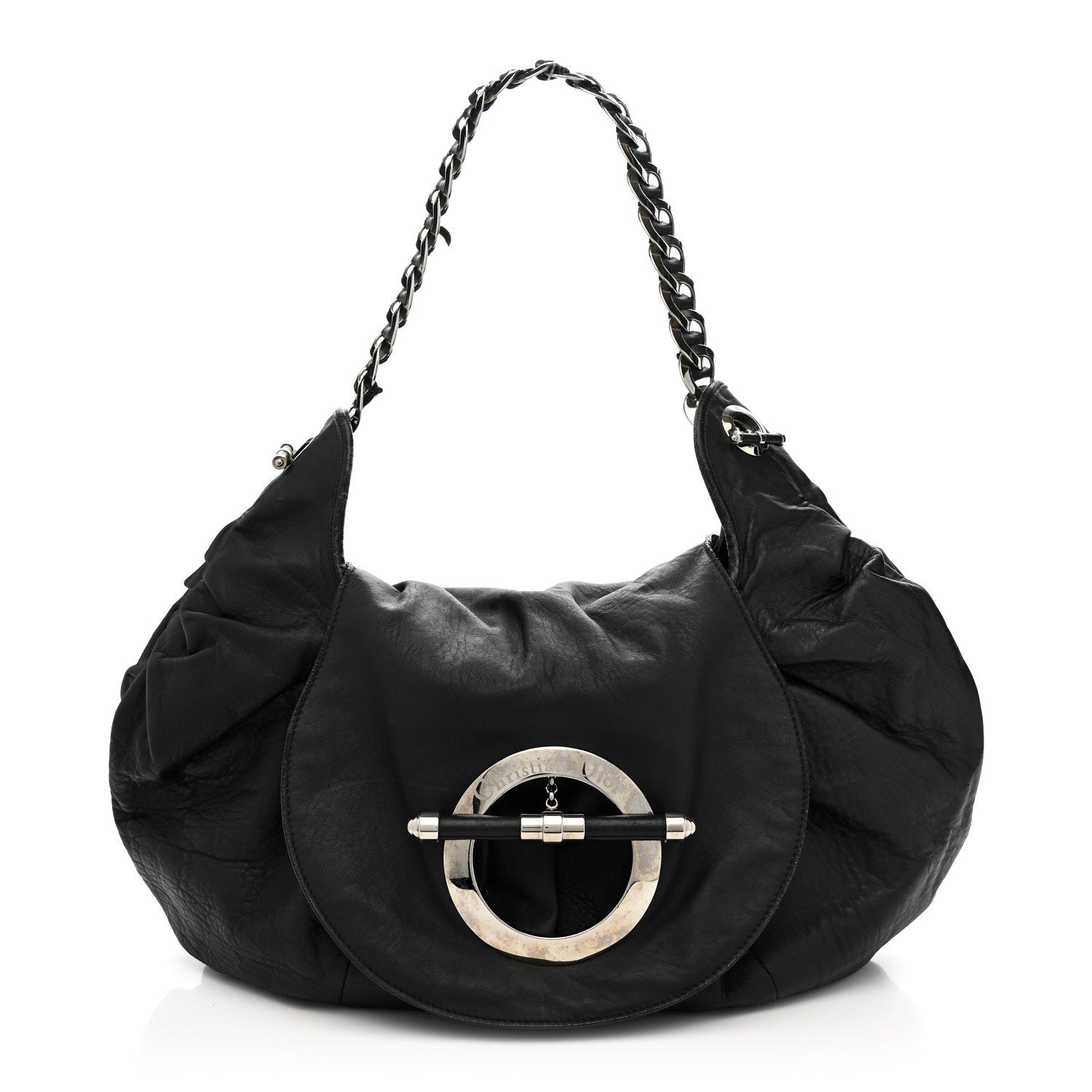 Christian Dior Lambskin Jazzclub Shoulder Bag Black 1 of 21