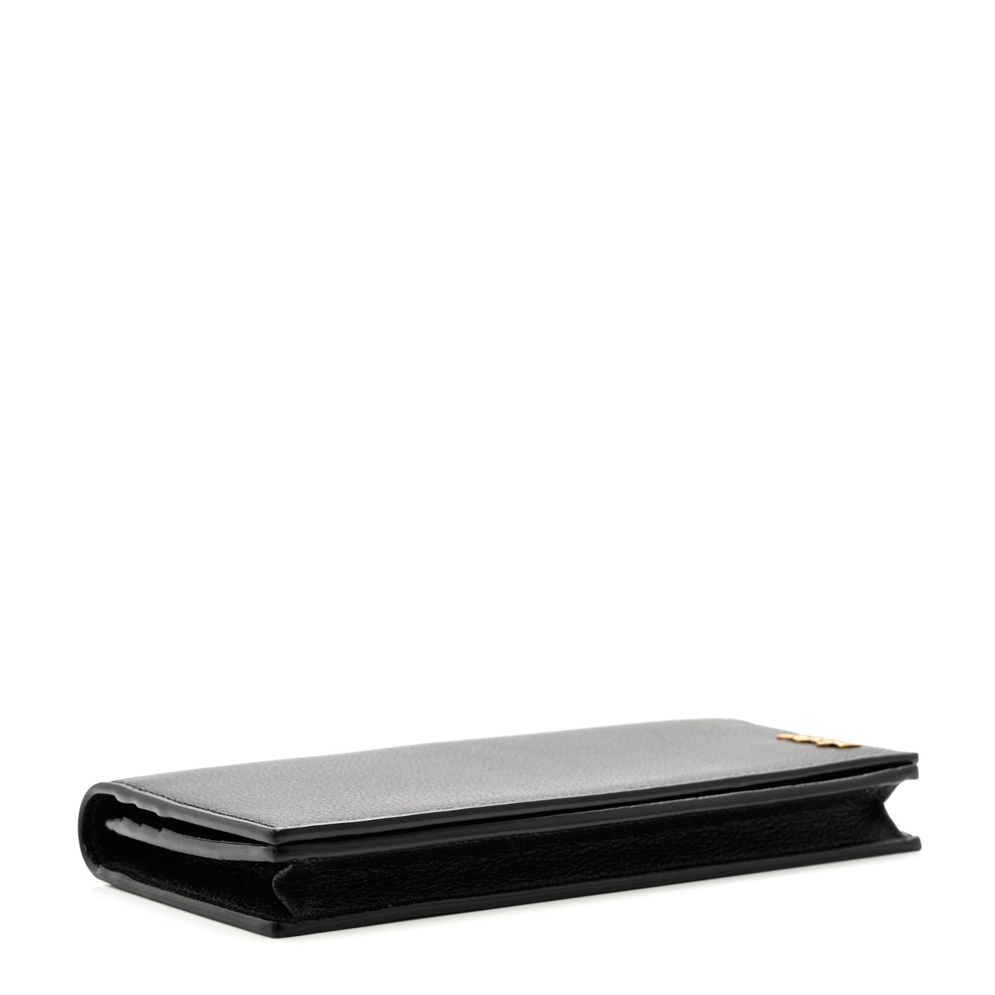Calfskin Tiny Monogram Cassandre Wallet Black